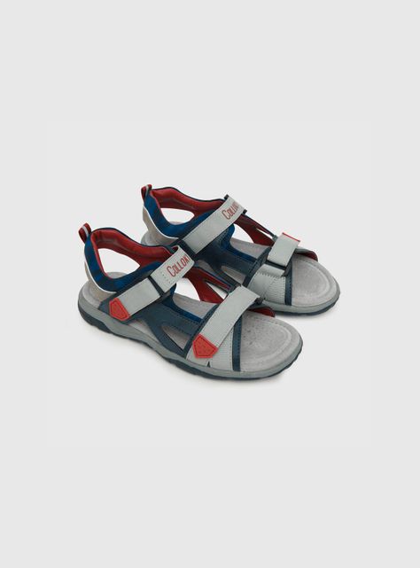 Sandalia De Niño Cuello Camo Azul (28 A 36) Colloky-0
