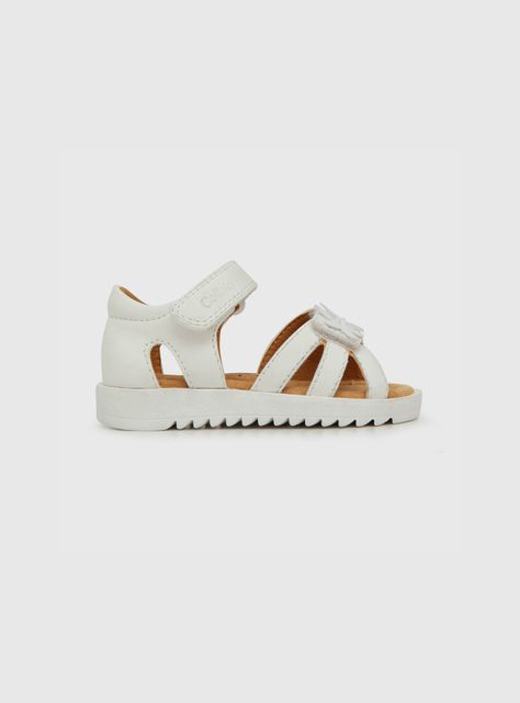 Sandalia Niña Dos Velcros Blanco (21 A 27) Colloky-1