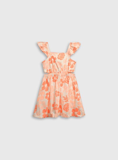 Vestido Niña Naranjo 55631 Colloky-0