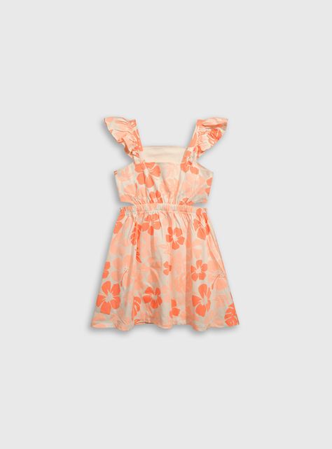 Vestido Niña Naranjo 55631 Colloky-1