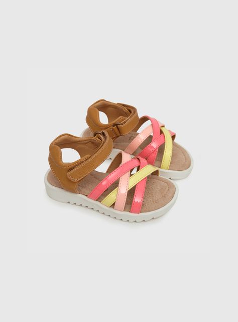 Sandalia Niña Velcro Café (21 A 27) Colloky-0