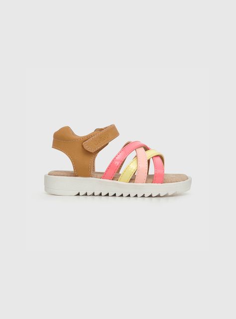 Sandalia Niña Velcro Café (21 A 27) Colloky-1