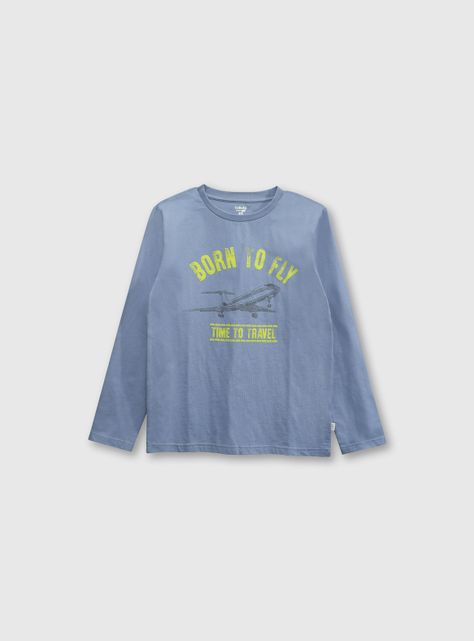 Polera Niño Celeste 53076 Colloky-0
