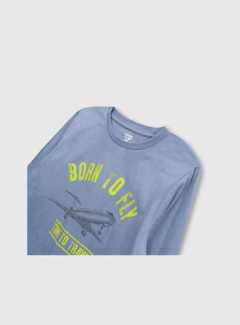 Polera Niño Celeste 53076 Colloky-2