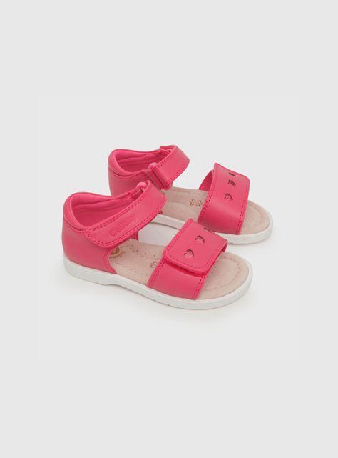 Sandalia De Niña Corazones Rosado (21 A 27) Colloky-0