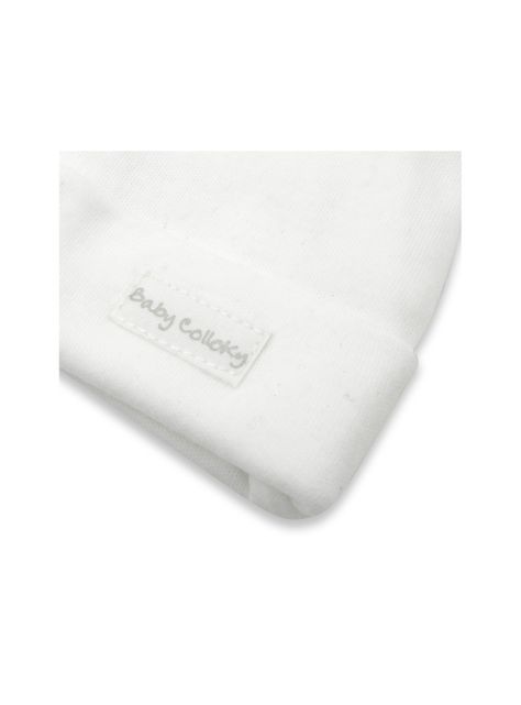 Gorro Bebé Algodón 3 Pack Blanco (Talla Única) Colloky-3