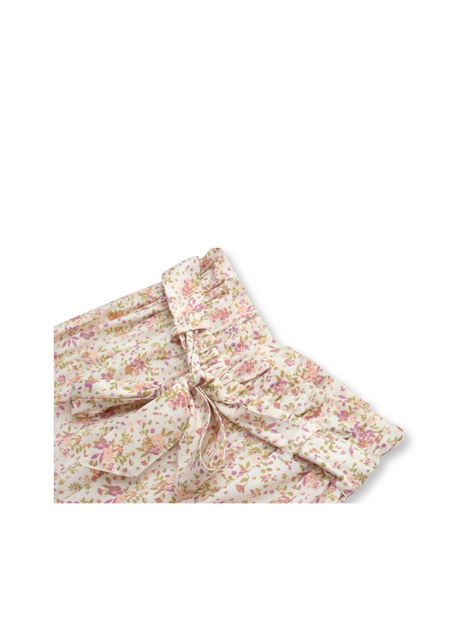 Pantalón De Niña Flores Beige (2 A 12 Años) Colloky-2