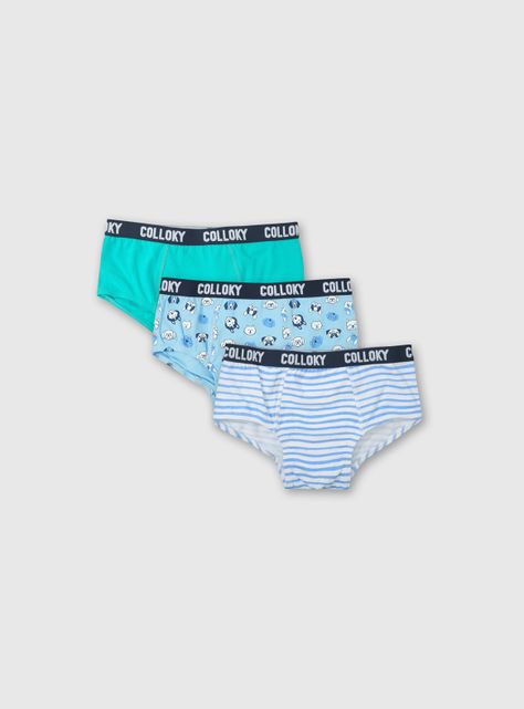 Calzoncillo Niño Celeste 49578 Colloky-0