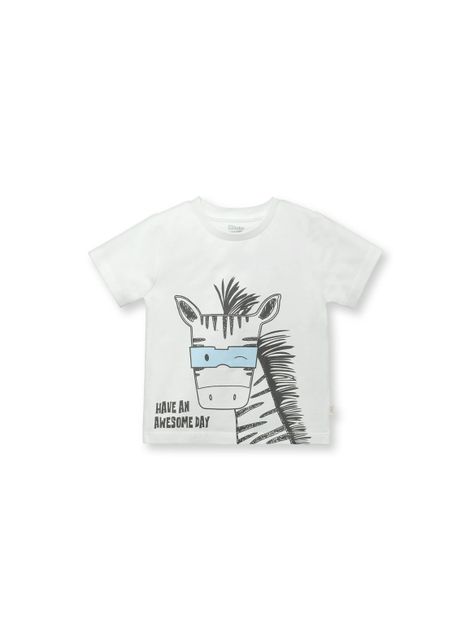 Polera De Bebé Niño Cebra Blanco (3 A 36 Meses) Colloky-0