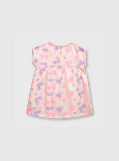 Vestido De Bebe Niña Rosado (3 A 36 Meses) Colloky-1