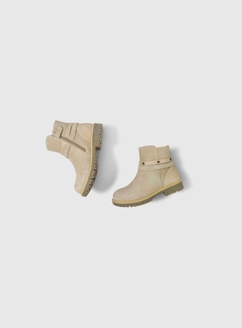 Bootie Niña Beige 53134 Colloky-3