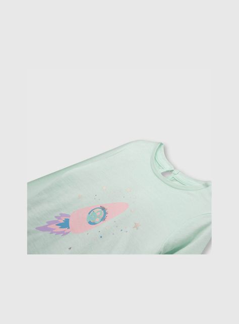 Polera De Bebé Niña Cohete Calipso (3 A 36 Meses) Colloky-2