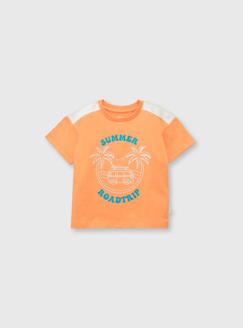 Polera Niño Naranjo 55621 Colloky-0