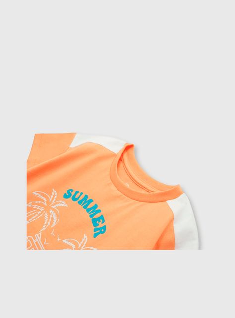 Polera Niño Naranjo 55621 Colloky-2
