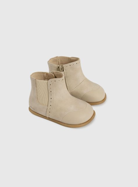 Bootie Niña Beige 56057 Colloky-0