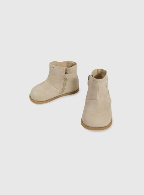 Bootie Niña Beige 56057 Colloky-3