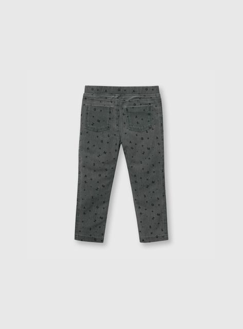 Jegging Niña Gris (3 A 36 Meses) Colloky-1
