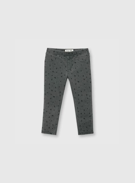 Jegging Niña Gris (3 A 36 Meses) Colloky-0