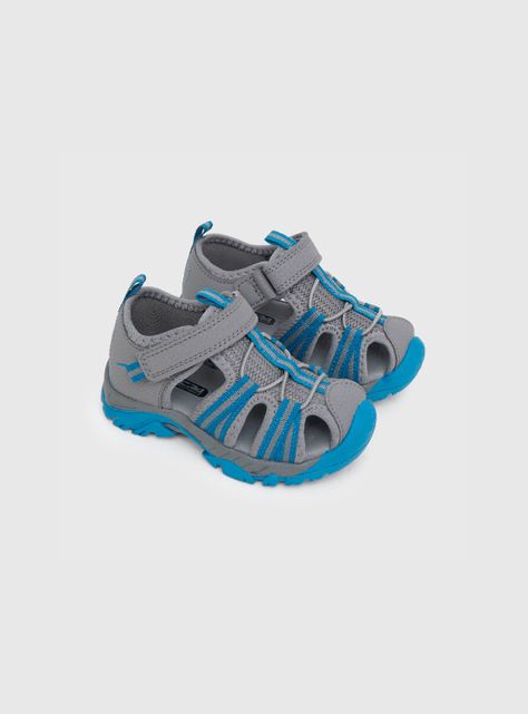 Sandalia De Niño Cinta Lateral Gris (21 A 27) Colloky-0