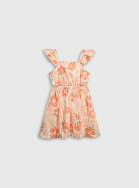 Vestido Niña Naranjo 54907 Colloky-0