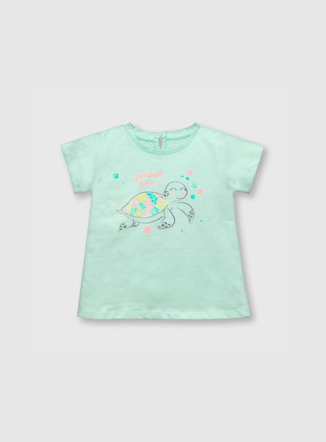 Polera De Bebe Niña Tortuga Calipso (3 A 36 Meses) Colloky-0