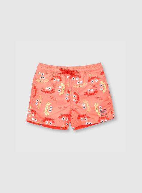 Traje De Baño Niño Naranjo (3 A 36 Meses) Colloky-0