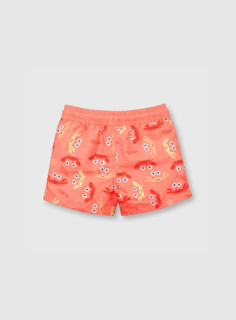 Traje De Baño Niño Naranjo (3 A 36 Meses) Colloky-1
