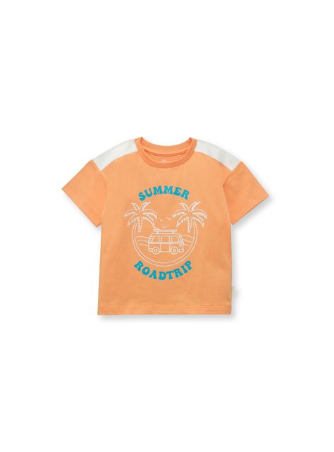 Polera De Bebé Niño Tropical Naranjo (3 A 36 Meses) Colloky-0