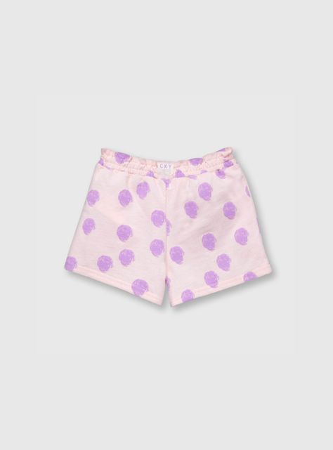 Short De Bebe Niña Estampado Rosado (3 A 36 Meses) Colloky-1