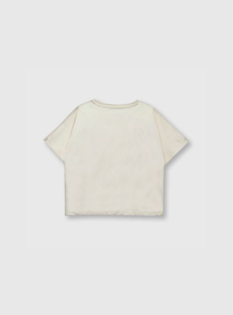 Polera De Niña Flores Beige (2 A 12 Años) Colloky-1