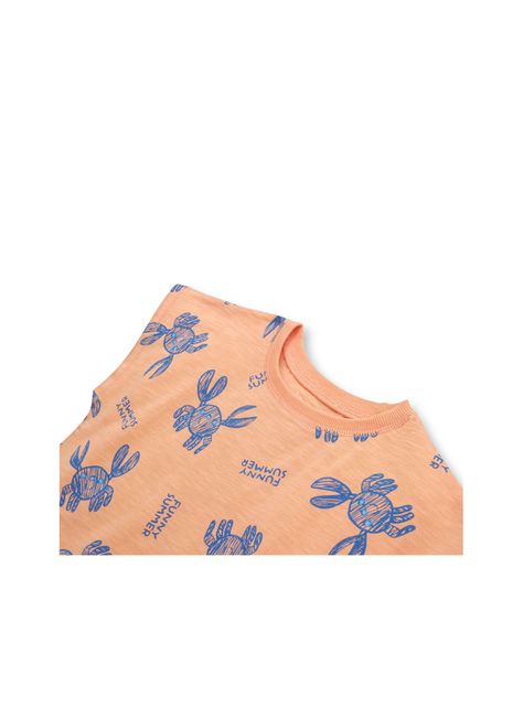 Polera De Bebé Niño Jaibas Salmón (3 A 36 Meses) Colloky-2