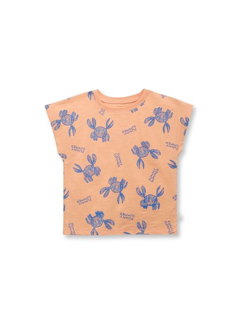 Polera De Bebé Niño Jaibas Salmón (3 A 36 Meses) Colloky-0
