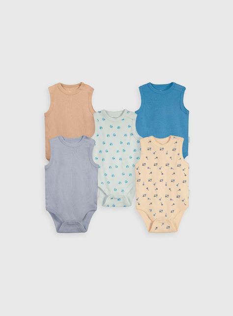 Pack de bodies Niño Celeste 56114 Colloky-0
