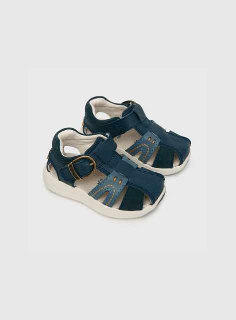 Sandalia De Niño Franciscana Azul (21 A 27) Colloky-0