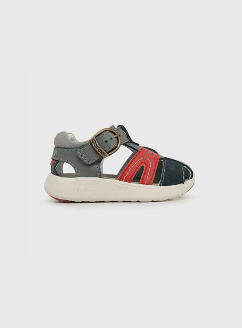 Sandalia De Niño Franciscana Gris (21 A 27) Colloky-1