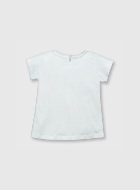 Polera De Bebe Niña Algas Blanco (3 A 36 Meses) Colloky-1