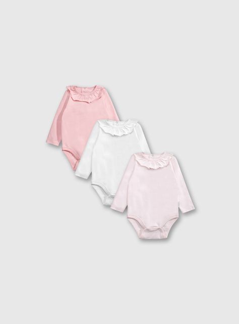 Pack de Bodies Niña Rosado 54301 Colloky-0