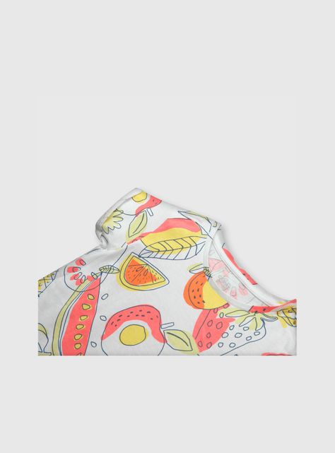 Polera De Niña Frutas Blanco (2 A 12 Años) Colloky-2