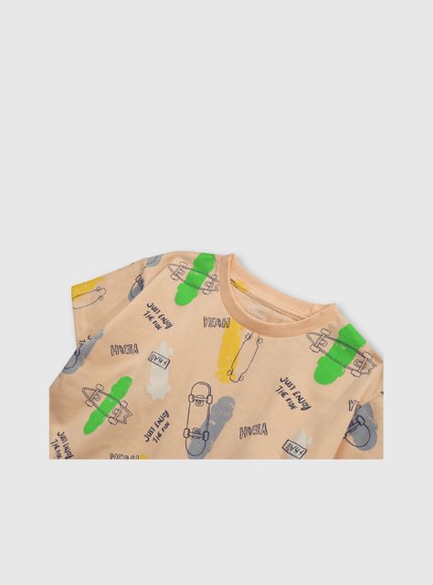 Polera Niño Naranjo 54733 Colloky-2