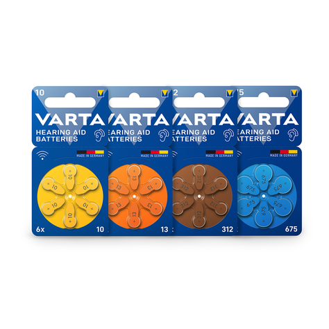 Pack 60 Pilas Varta Audífono Tamaño 675-4