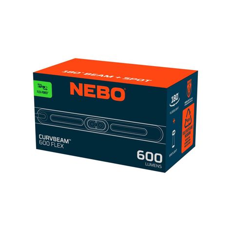 Linterna Frontal Recargable/Pilas NEBO CURVBEAM 600 Lúmenes-6