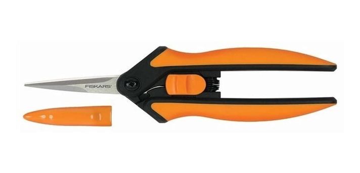 Tijera Floral Detalles Microtip Fiskars Para Tallos Y Hojas-0