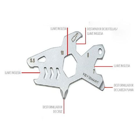Multiherramienta de Llavero AllTul Tiburón KeySmart-1