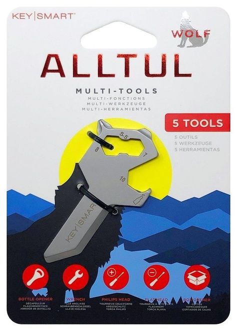 Multiherramienta de Llavero Lobo Keysmart  -5