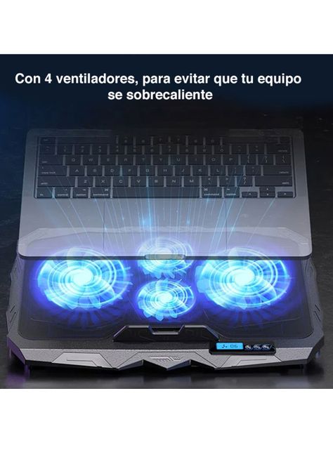Ventilador notebook 4 ventiladores ajustable NW-638A-3