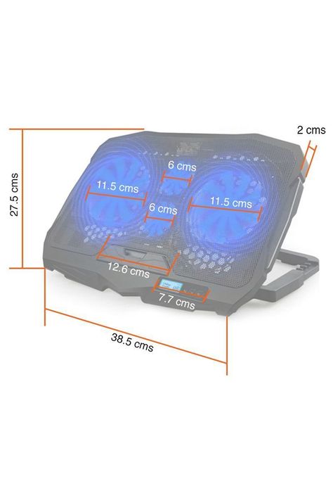 Ventilador notebook 4 ventiladores ajustable NW-638A-5