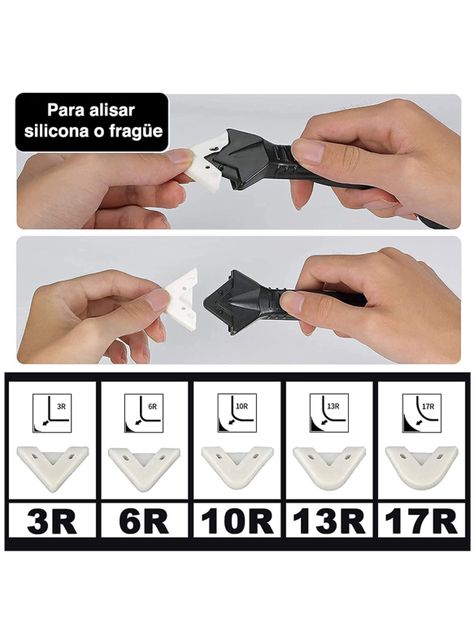 Calafateo silicona raspador sellador punta metal-3