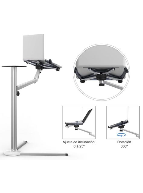 Stand para Notebook Macbook iPad aluminio 105 cms	-2