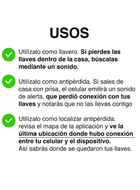 Localizador Bluetooth antipérdida llaves objetos	-3