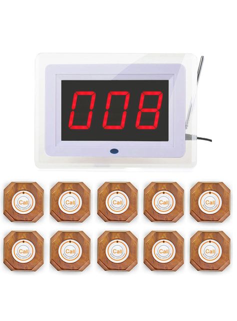 Timbre Inalámbrico Electrónico Restaurants Mesas Garzon-0